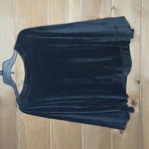 Velevet Flowy Sleeve DKNY Sport Shirt